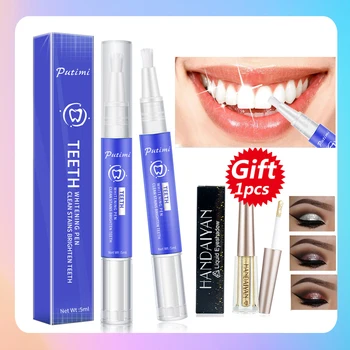 

Putimi Dental Teeth Whitening Pen Tooth Cleaning Bleaching Tools Whitening Tooth Essence Teeth Whitening Serum Pen Oral Care