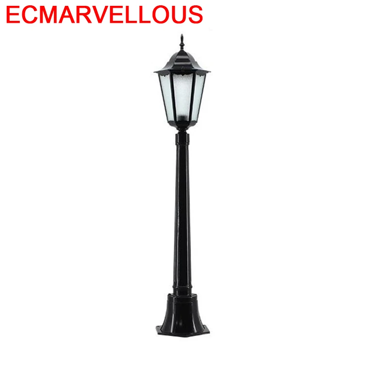 Stijl Outdoor Sokak Lamba Tuinlamp Vierkante Lamp Ogrodowe Giardino Farola Off Road Lampione Decor Uliczna Straat Licht