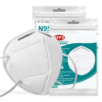 

100PCS Face Masks Dust Respirator 6-Layers 99% Filter Mouth Masks Adaptable Against Pollution Breathable Mask Filter