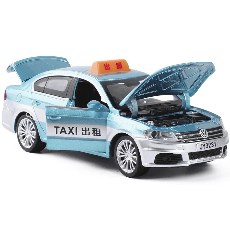 

Jiaye 1: 32 Ticking Rental Alloy Sound And Light Warrior Car Model Taxi Car Toy Car 32317 Boxed
