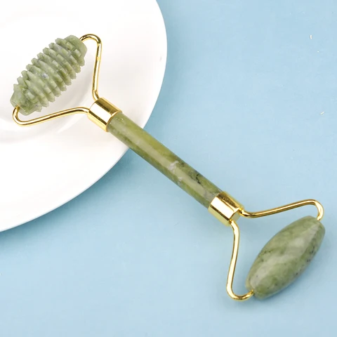 Stone Facial Massage Roller For Face Women Neck Natural Massager Gua sha Scraper Set Thin Lift Beauty Slimming Tools Roller