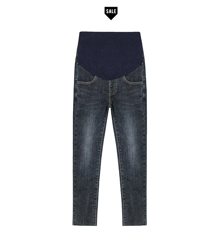 Pregnant women cowboy autumn and winter pregnant women small straight stovepipe slimming wild cowboy trousers