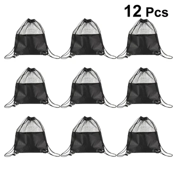 

Polyester Splicing Mesh Bag Basketball Drawstring Multipurpose Powerful Storage Sling Pocket Light Drawstring Bag