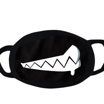 

Hot Cute Cartoon Face Mask Funny Teeth Pattern Anti Dust Unisex Winter Warm Mouth Mask Multi Style