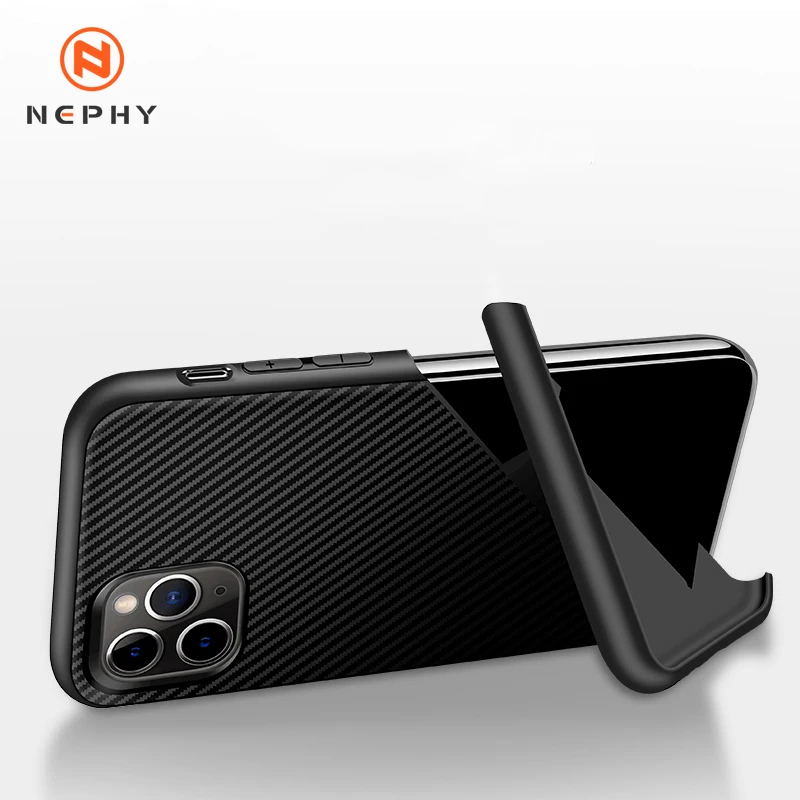 Carbon Fiber Stand Case For iPhone 11 Pro Max X Xs XR 6 s 6s 7 8 Plus 6Plus 6sPlus 7Plus 8Plus Ultra thin Silicone Unique Cover |