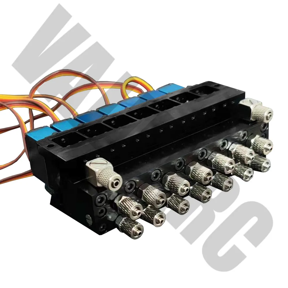 7-channel Hydraulic Directional Valve with Steering Gear for 1/12 Remote Hydraulic Excavator RC4WD360l JDM-106 7-channel Hydraulic Directional Valve with Steering Gear for 1/12 Remote Hydraulic Excavator RC4WD360l JDM-106