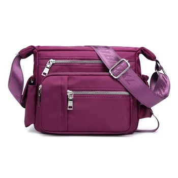 

2020 Summer Fashion Crossbody Bag Waterproof Nylon female hand bags Multi Pockets Casual Woman Bag Small Solid women's handbags