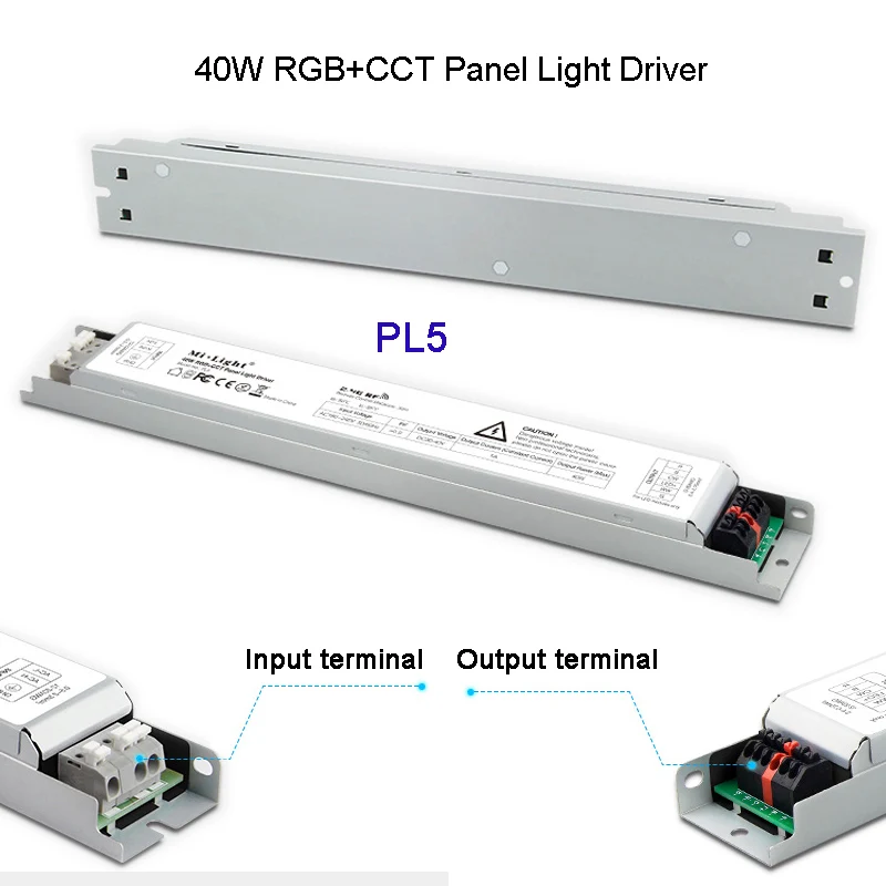 Miboxer PL5 40W RGB+CCT Panel Light Driver 2.4G wireless Smart Panel Remote Controller B8/B4/T4/FUT089/FUT092