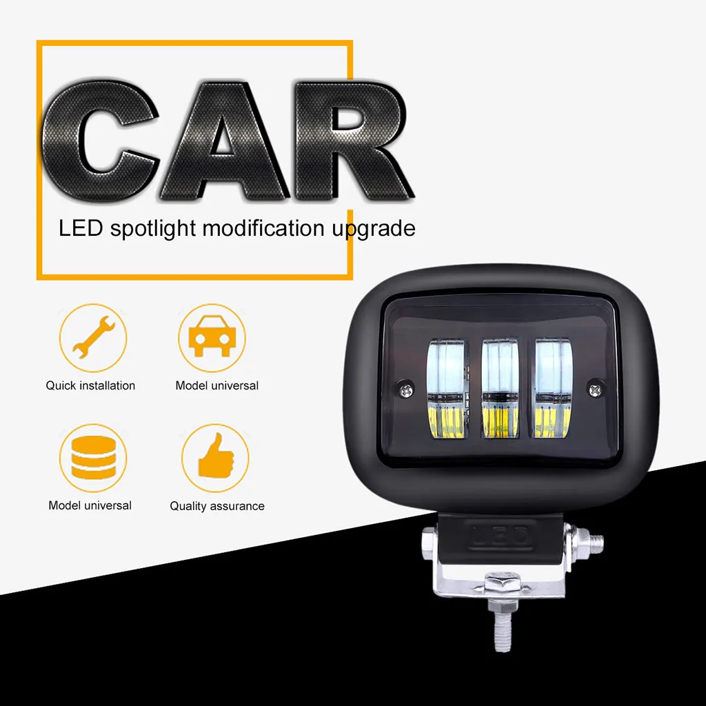 5 Inch LED Work Light 30W 3 LED 3000LM Car Light Bar Driving Lamp IP67 Waterproof DC 9-32V Beam Driving Work Lights