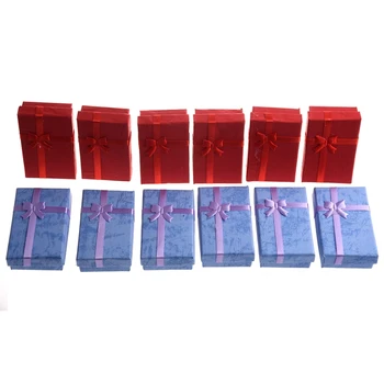 

12 x Luxury Gift Boxes Box for Pendant Bracelet Earring Necklace Ring Dimension:5x8x2.5cm