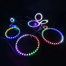 

WS2812B Led Pixel Ring 8/16/24/35/45Leds Addressable Led Modules WS2812 IC RGB Full Color Round White/Black PCB Led Circle DC5V