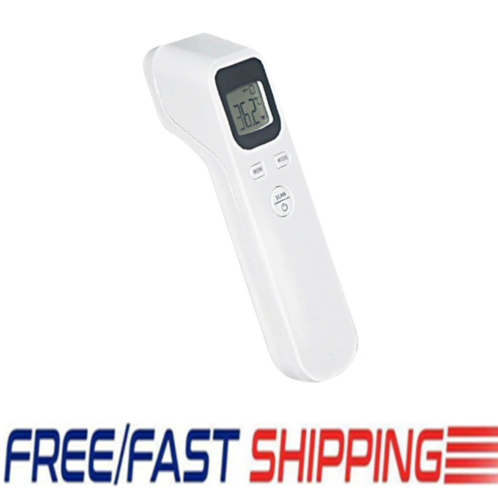 

Digital LCD Thermometer Non-contact Infrared Forehead Non-touch Body Temperature Gun Easy to Hold Safe Convenient Thermometers