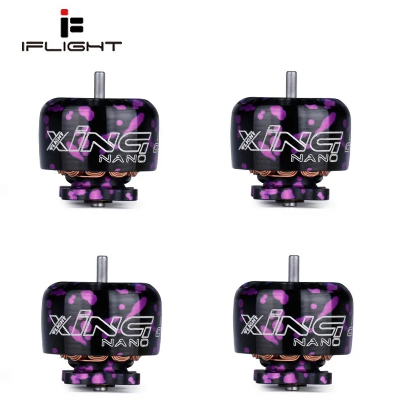 4 шт. iFlight XING NANO X1206 1206 4500KV 6500KV 2-4S CW бесщеточный двигатель для радиоуправляемого