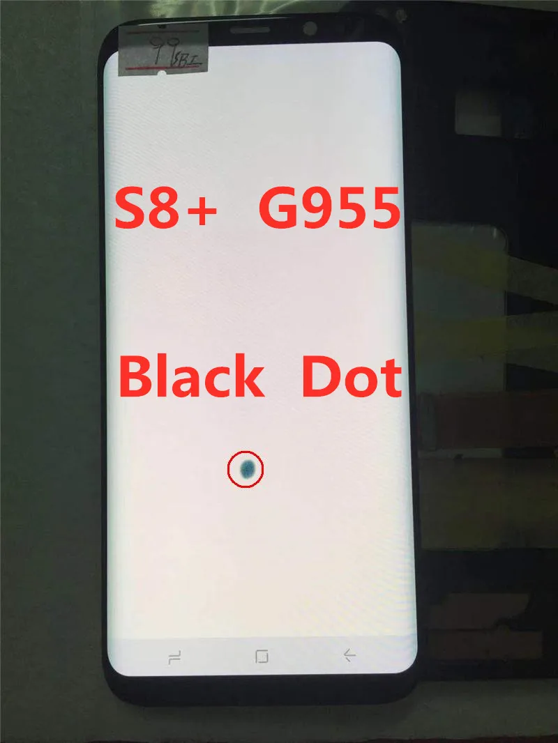 ORIGINAL AMOLED LCD for SAMSUNG Galaxy Display S8+ Plus G955U G955F Touch Screen Digitizer With Black Dot