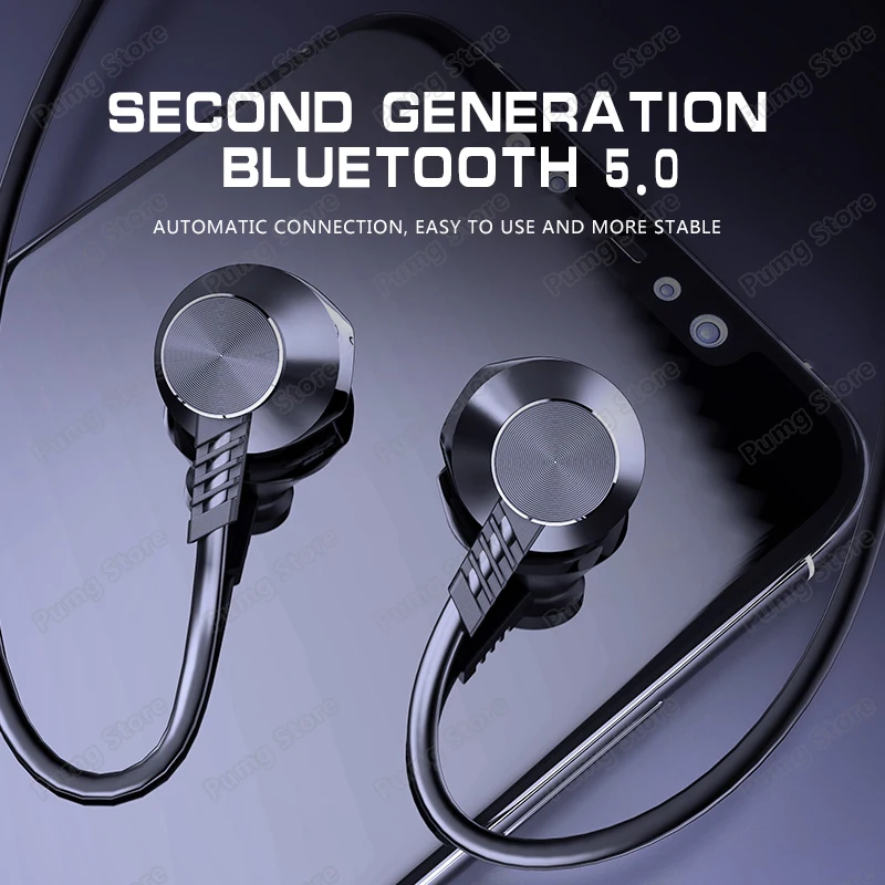 Дешево Langsdom спортивные bluetooth наушники с шейным креплением L5B, портативные стерео наушники с супер басами и микрофонами, Беспроводная игровая гарни...