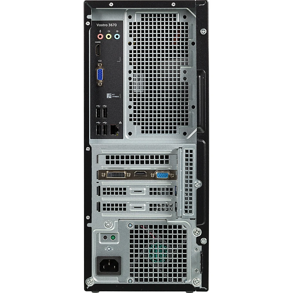ПК Dell Vostro 3670 MT i3 8100/4Gb/1Tb 7.2k/GT710 2Gb/DVDRW/CR/Lin/kb/m/черный