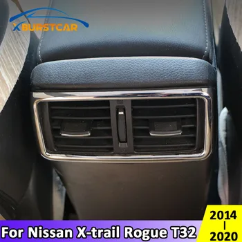 

3pcs/Set Car Styling ABS Chrome AC Air Vent Trim Cover Sticker for Nissan X-trail Xtrail T32 Rogue 2014 - 2020 Auto Accessories