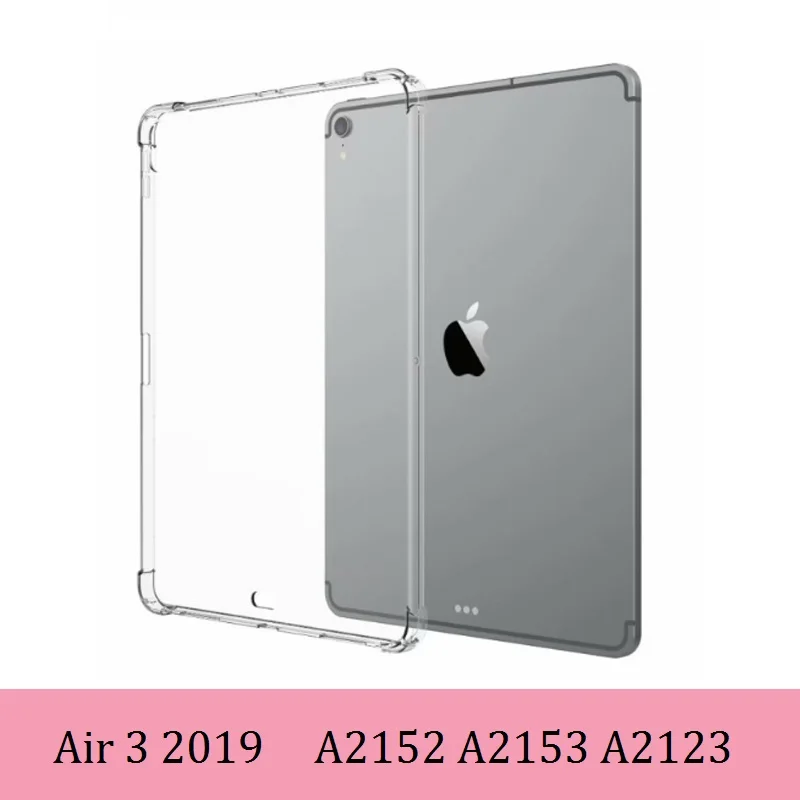 Кристально прозрачный TPU противоударный чехол для Apple iPad 2/3/4 9,7 Air 1/Air 2/Pro 9,7 11 10,5 мини-платье на возраст 2, 3, 4, 5, iPad 10,2 чехол - Цвет: Air 3 10.5 2018