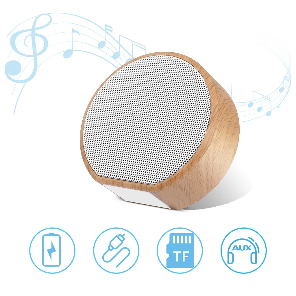 Лидер продаж беспроводной Bluetooth динамик Имитация древесины поддержка Aux Tf стерео бас Bluetooth колонка в ретро стиле сабвуфер#10