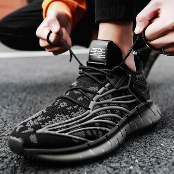 

New men's shoes sneakers, running shoes outdoor, lightweight, lightweight particles shock absorption and breathable sports shoes
