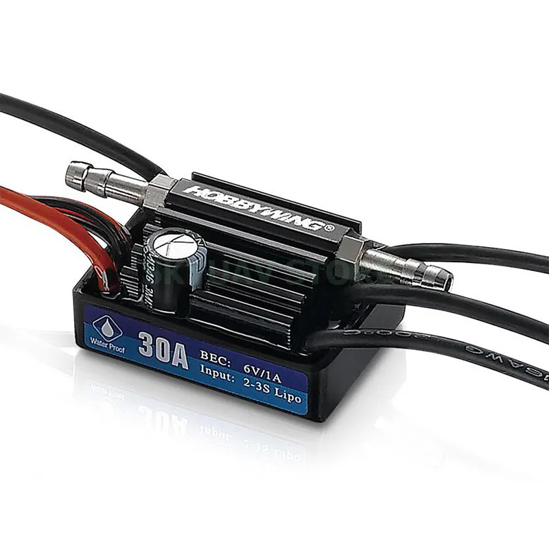 Электронный контроллер скорости Hobbywing 2 6S 30A 60A 120A 180A V3 для RC лодок|Детали и