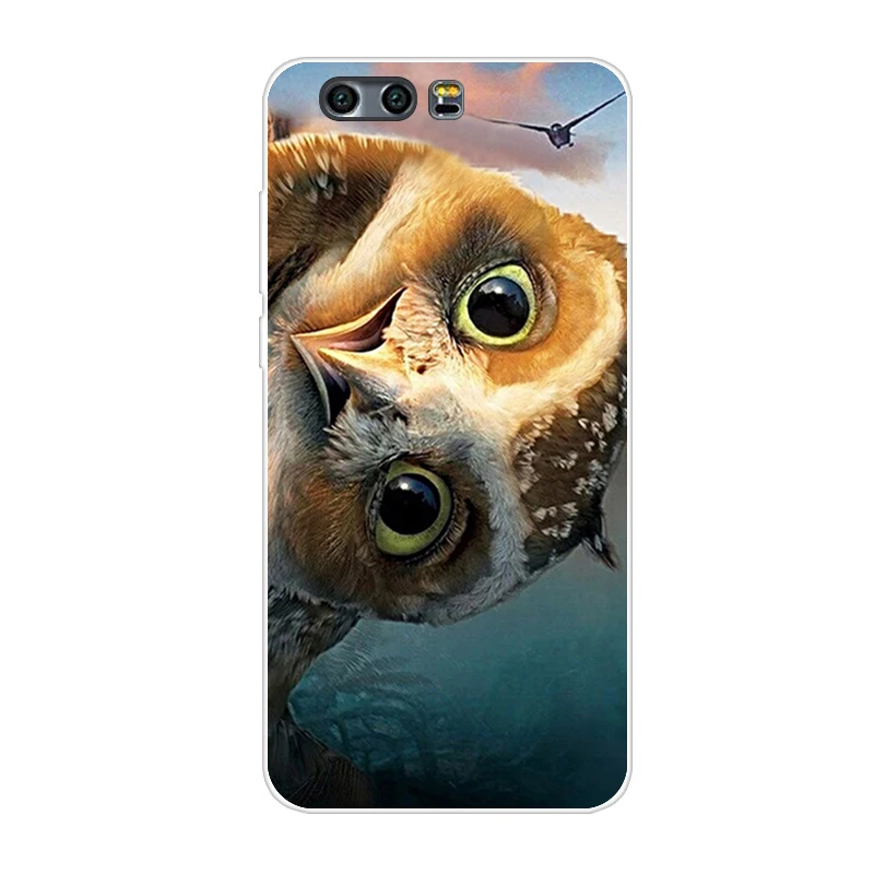 Мягкий TPU чехол для huawei Honor 9 STF-L09 STF-AL00 STF-AL10 STF-TL10 силиконовый чехол-накладка для телефона чехол для huawei Honor9 печати мешок ракушек - Цвет: Серебристый