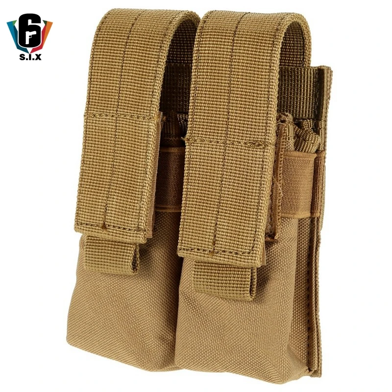 CQC Molle система тактический пистолет двойной подсумок Molle зажим военный страйкбол маг держатель сумка принадлежности для охоты