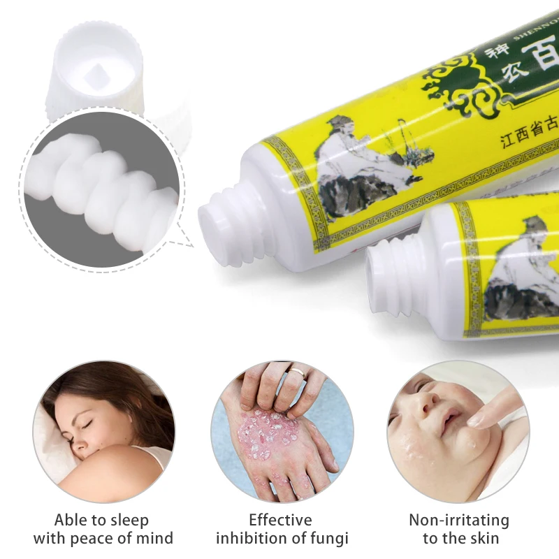 1pcs Herbal itch cream Psoriasis Ointment Skin Care Professional Cure Dermatitis Eczema Pruritus Ointment China Plaster P1059