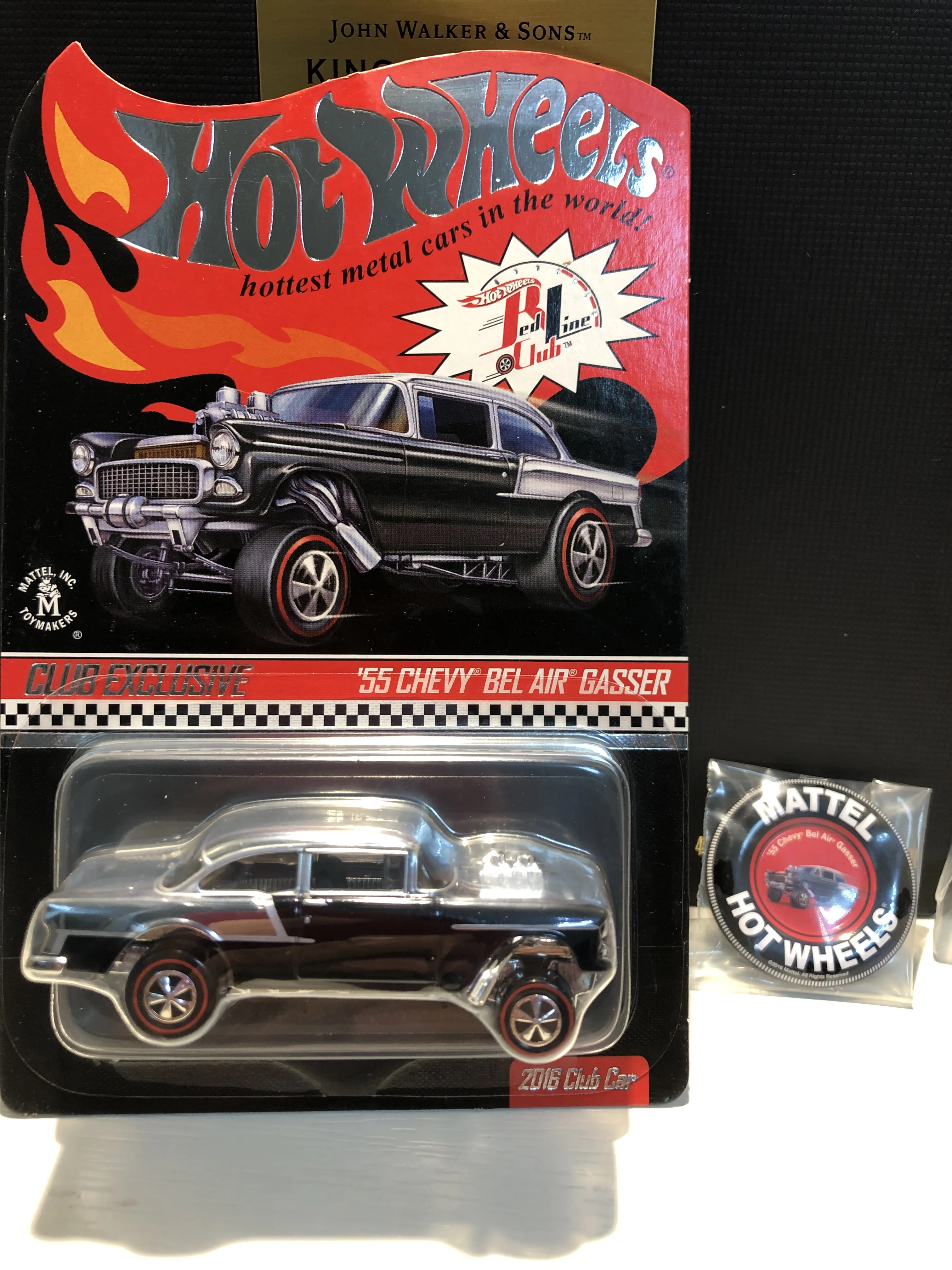 Hot Wheels Автомобиль Red Line Club эксклюзивный 55 CHEVY BEL AIR GASSER Коллекционное издание настоящие гонщики металлические Литые модели автомобилей