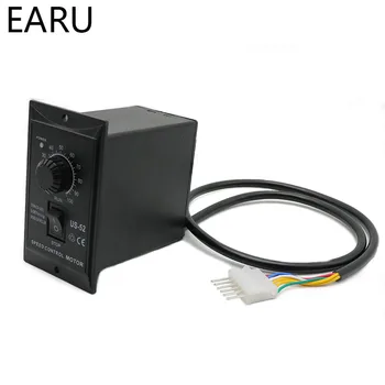 

400W AC 220V 50/60Hz Motor Speed Pinpoint Regulator Controller US-52 Forward & Backward Motor Governor for Machine Pump DIY