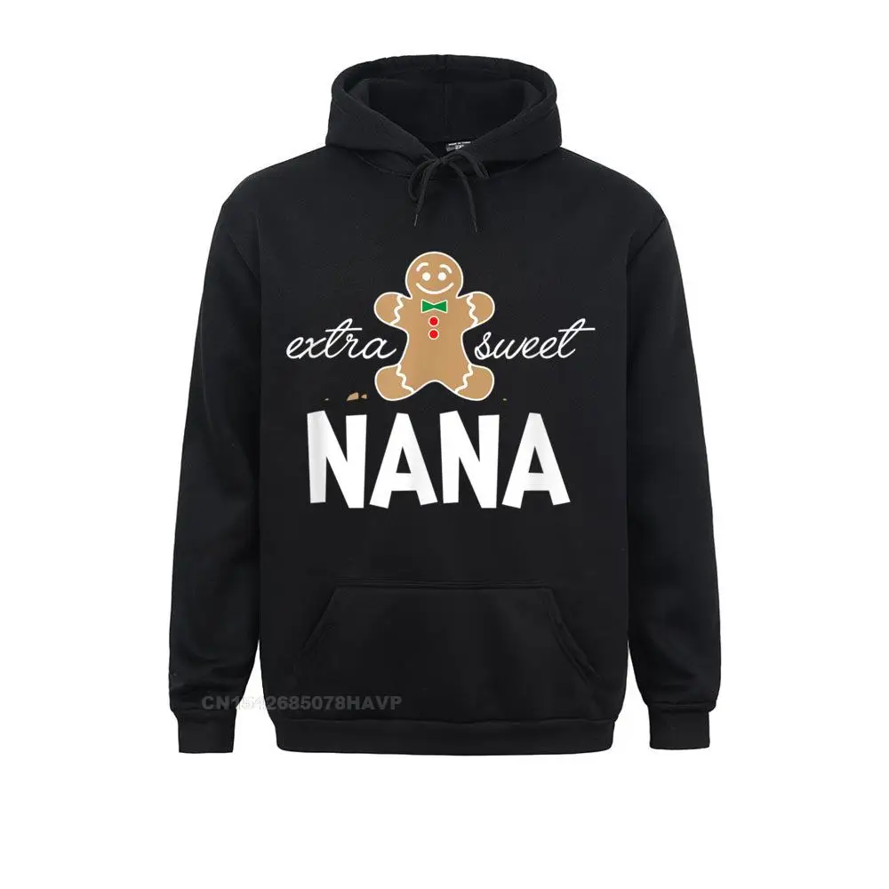 Hoodies Extra Sweet Nana T-Shirt_ Cute Christmas Gingerbread Gift__A10494 Summer/Autumn Long Sleeve  Mens Sweatshirts Normal Hoods Rife Extra Sweet Nana T-Shirt_ Cute Christmas Gingerbread Gift__A10494black