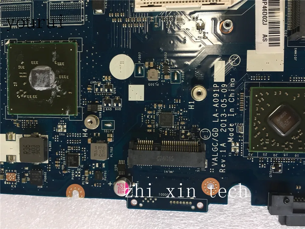 Yourui-placa-mãe para Laptop Lenovo G505s Valcg gd La-a091p Teste ok 100% Original Placa-mãe para notebook - Imagem 3