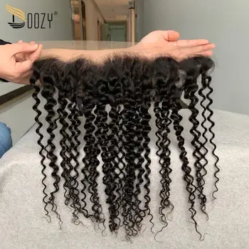 

Doozy Hair Brazilian Deep Curly 13*4 Frontal Virgin Human Hair