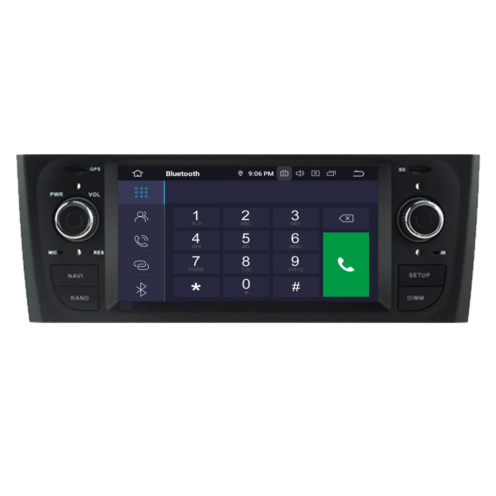 Perfect RoverOne Android 9.0 Car Multimedia Player For Fiat Grande Punto Linea Octa Core Radio Stereo GPS Navigation Sat Navi Head Unit 7