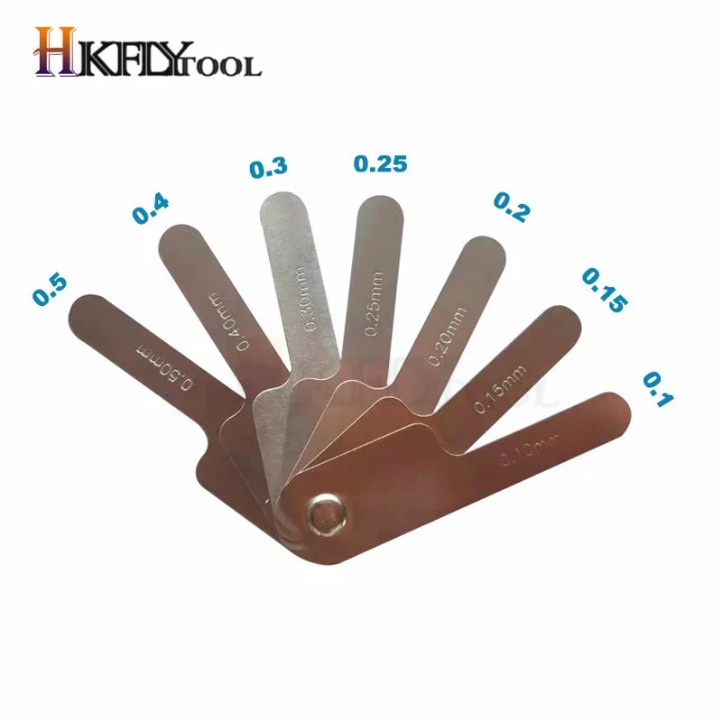 Dental Interproximal Reduction Gauge Measure Tooth Gap Stainless Steel Reciprocating Feeler Gauge Measuring Caliper