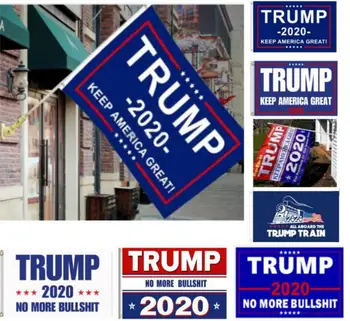 

8 Styles Trump 2020 Flag Donald Trump Flag Keep America Campaign Banner 90*150cm Garden Flags polyester banner GIFTS