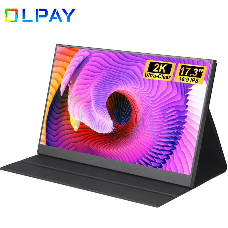 Монитор портативный для ноутбука 17 3 дюйма 2K 2560x1600 USB C HDMI IPS 100% SRGB | Компьютеры и