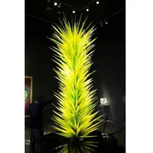 Hot Sale LED Murano Glass Floor Lamp Glass Art Sculpture Standing Lamp for Garden