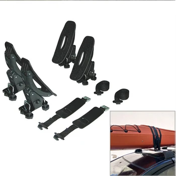 

1 Set of Canoe Top Holder Paddle Bracket Rubber Dinghy Support Assault Boat Stand Black