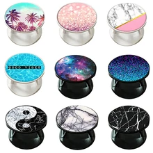 Phone-Socket-Stand-Holder Bracket Marble Mobile-Phone Folding Max-Grip Contraction 