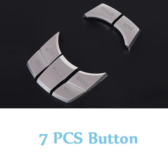 Original Car Multimedia Buttons Cover iDrive Stickers for BMW 1 3 5 7 Series X1 X3 F25 X5 E70 X6 E71 F30 F10 F07 E90 F11 E92 F20 For 7 PCS Button