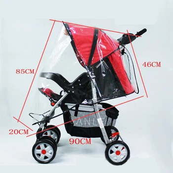 

Baby Stroller Universal Rain Cover with Window Baby Stroller Windshield Stroller Accessories