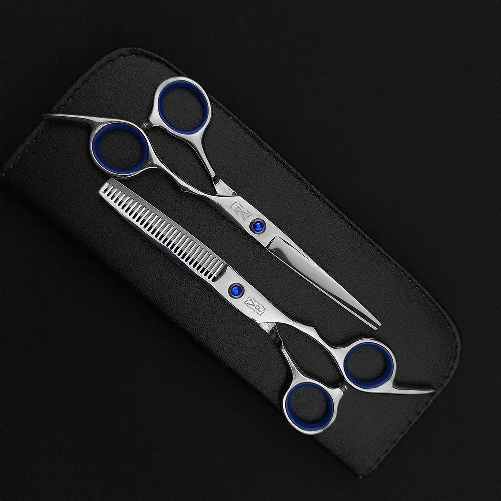 

Professional 6.0'' Hair Scissors Cutting Barber Hair Scissor Salon Scisors Thinning Shears Hairdressing Scissors Barbershop Set