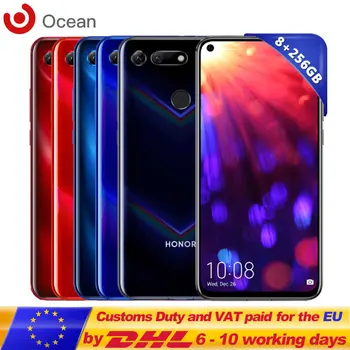 

Global ROM Original Honor V20 View 20 Smartphone Kirin 980 8GB RAM 256GB ROM Android 9 Fast Charging 6.4'' 4000mAh Octa Core