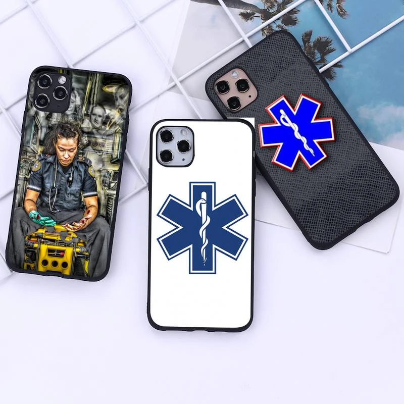 iphone 7 phone cases EMT EMS Medical Rescue Phone Case for iphone 12 11 Pro Mini XS MAX 8 7 6 6S Plus X 5S SE 2020 XR cover iphone 8 case