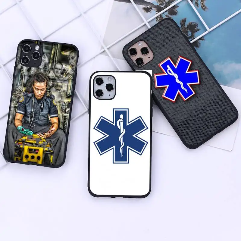 Чехол EMT EMS медицинский для iphone 12 11 Pro Mini XS MAX 8 7 6 6S Plus X 5S SE 2020 XR | Мобильные телефоны и