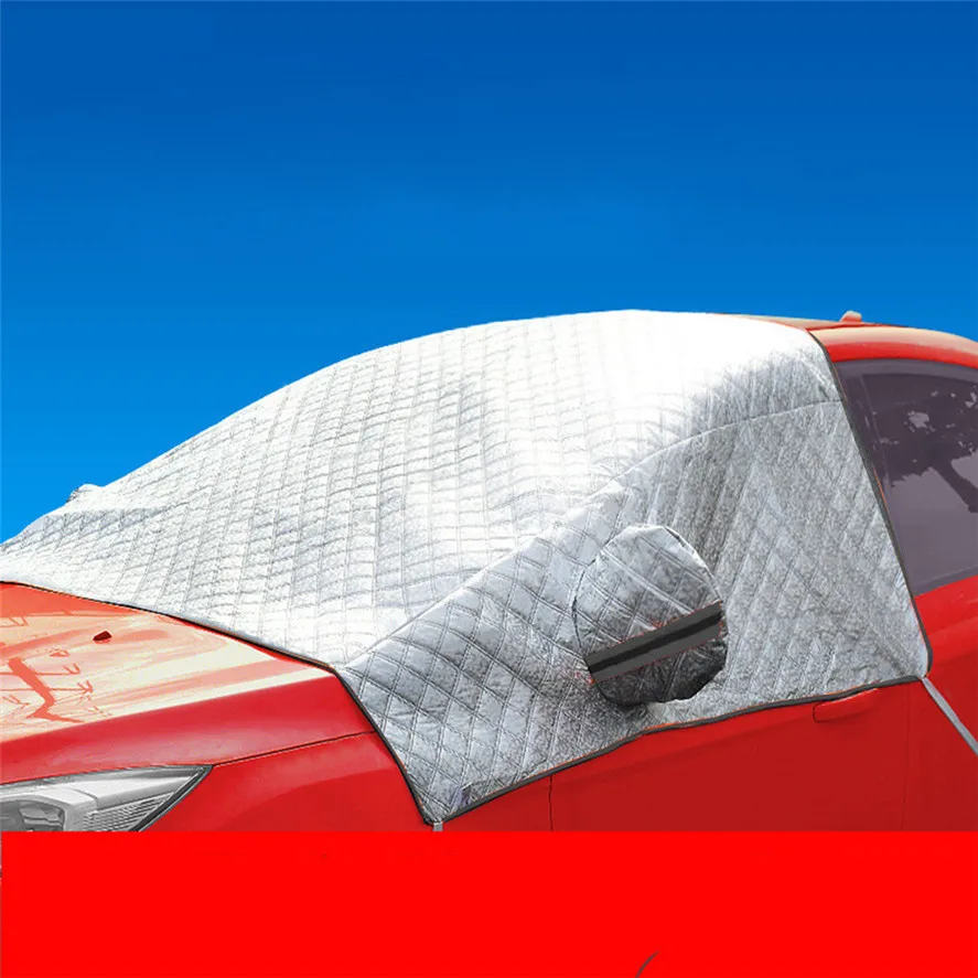 Автомобильный солнцезащитный чехол 1 шт., автомобильный лобовое стекло, снежный чехол, защита от солнца, защита от тени, толстое покрытие для защиты от снега, высокое качество, 2,4x1,48 м
