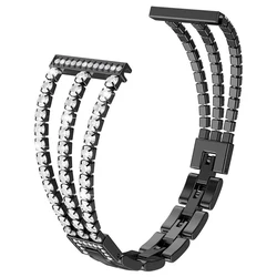 Elegant Metal Bling Bracelet for Slim Wristbands - Luxury Jewelry - Inspired Women's Strap (Black)
