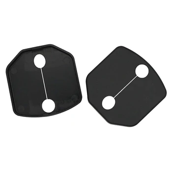 

Door Lock Buckle Cover Protector for Ford Mustang Car Door Lock Cap Frame Trim Decoration 2015 2016 2017 2018 (ABS Plastic Black