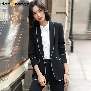 

Shawl Collar Black Small Suit Women French Design Blazer One Button Spring Autumn 2020 Fashion Leisure Suit Coat